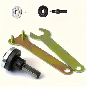 TEMU 앵글 그라인더 어댑터 3종 세트, 수동-전동 변환용, 다기능 공구 어댑터, 10mm 금속 연결봉 세트 – 연결 어댑터, 공구 액세서리