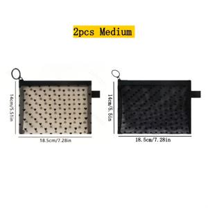 TEMU 하트 패턴의 투명 보관 가방이 특징인 베이지색과 블랙 2pcs 세트입니다. 립스틱, 화장품, 작은 물건 및 추가품 보관에 적합합니다. 세탁 가능한 디자인은 다기능 동전 지갑 및 정리함으로도 사용할 수 있습니다.
