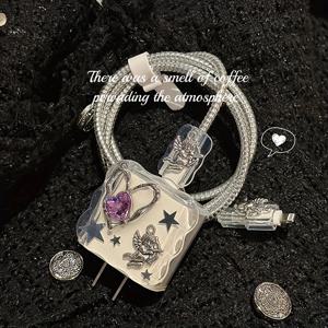 TEMU 아이폰 14 13Promax 12 고속 충전 케이스에 적합한 Apple 15 충전기 데이터 케이블 보호 케이스