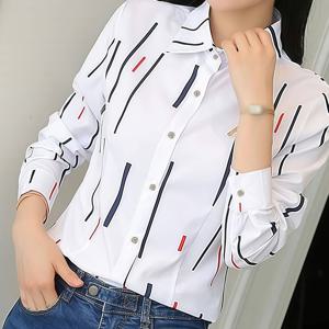 TEMU 우아한 여성용 긴팔 셔츠, 심플하고 섬세한 프린트 블라우스, 라펠 버튼업 셔츠, 아름다운 버튼 블라우스, 봄과 여름 출퇴근 및 데일리 아웃팅에 적합. 스타일리시 여성용 셔츠, 여름 탑, 긴팔 V넥, 우아한 블라우스, 캐주얼 셔츠, 셔츠, 빈티지 스타일