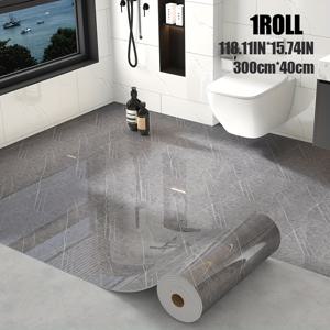 TEMU 1롤, 확장 및 두꺼운 대리석 바닥 스티커, 15.7In X 118.1In 비닐 자가 접착 벽지, 떼어내어 붙이는 휴대용 유럽풍 고급 대리석 패턴 벽 스티커, 제거 가능한 벽 패널, 간편한 유지 보수 및 보존, 홈 스티커