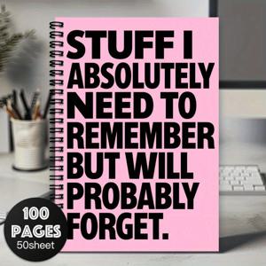 TEMU 원형 나선형 공책 다이어리 1개 - 