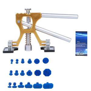 TEMU 자동차 찌그러짐 즉시 수리 - 도색되지 않은 차체 찌그러짐 수리 키트, 당김봉 라벨 및 패드 포함, 경미한 손상용, 선택형 액세서리 찌그러짐 수리 도구 찌그러짐 풀러 키트, 조절식 너비, 자동차 찌그러짐 제거 키트, 골든 리프트