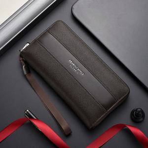 TEMU 남성용 핸드헬드 클러치백 신상품, 비즈니스용 대용량 지퍼 지갑, 휴대폰 홀더 핸드백, 고급스러운 느낌의 남성용 클러치백