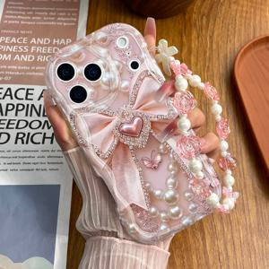 TEMU 폰 케이스: 패셔너블하고 두꺼운 충격 방지 폰 케이스, 독특한 디자인, 귀여운 프린트, 랜야드 체인 포함. 애플 시리즈 11/12/13/14/15/16/17 Pro Max 및 삼성 시리즈 A05/A15/A25/A35/A55/S23/S24 Ultra/S25 Ultra 호환 폰 보호 케이스