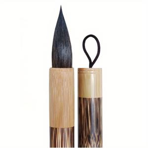 TEMU 희귀한 쥐 털 주방카이 서예 붓, 전문가용 러닝 스크립트, 레귤러 스크립트, 공식 스크립트, 서예, 그림, 수채화 붓