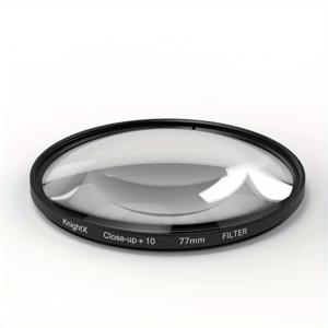 TEMU Knightx 마코 필터 +10 클로즈업 DSLR 카메라용, Canon, Nikon, Sony 호환 37MM, 40.5MM, 43MM, 49MM, 52MM, 55MM, 58MM, 62MM, 67MM, 72MM, 77MM 렌즈