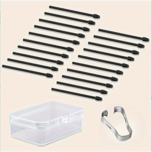 TEMU Remarkable 2 펜용 20개입 교체 니브 - 4096단계 압력 감도 및 기울기 지원, 니브 이젝터 도구 포함