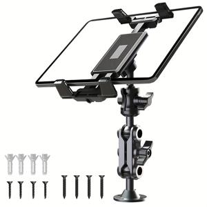 TEMU 중량 알루미늄 태블릿 및 폰 벽걸이 360° 회전, 조절 가능한 다중 조인트 팔, 4.7-13인치 장치와 호환 가능, 쉽게 보는 데 적합한 접이식 스크린, 가정 및 사무실 사용에 이상적