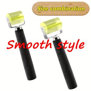 TEMU 수동 엣지 크림핑 롤러, 엣지 롤러, 엣지 밴딩 프레스 롤러, 고무 수동 트롤리 고무 롤러, 목공용 엣지 밴딩 프레스, 수동 풀리, 스테인리스 스틸 수동 프레스 롤러, 가죽 접착제 본딩 평탄화 롤러, 고무 신발 및 가방 제작 DIY 도구, 그라우트 핫 에어 건 히트 건 프레스 롤러, 벽지 필름 본딩 평탄화 접착제 롤러