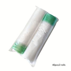 TEMU 40개/2롤 일회용 변기 시트 라이너 (드로스트링 잠금) | 누수 방지, 휴대용, 빠른 세척, 가정, 여행, 캠핑 및 야외 활동에 적합