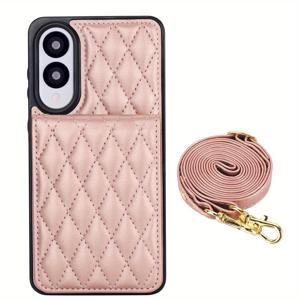 TEMU 폰 케이스: 갤럭시 S25 S24 S23 FE 플러스 울트라용 크로스바디 PU 가죽 케이스, 지갑형 카드 슬롯 폰 백 커버