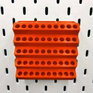 TEMU 드릴 비트 정리함 50구 및 3구 스크루드라이버 드릴 비트 보관 구멍 공구 상자 스크루드라이버 전동 드릴 정리함, 6.35 육각 생크 호환, 페그보드에 적합