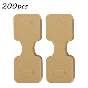 TEMU 200개 주얼리 디스플레이 카드 빈 크라프트 종이, 팔찌 목걸이 머리띠 걸이형 가격 포장 카드 태그 팔찌 목걸이 머리끈 키체인 귀걸이 및 슬링 디스플레이 카드, 주얼리 제작 디스플레이 및 포장 용품