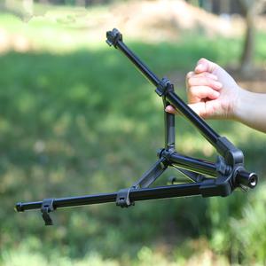 TEMU 낚싯대 홀더, 빠른 접이식 메커니즘과 안정적인 베이스가 있는 휴대용 낚시 삼각대 - 알루미늄 합금 낚싯대 스탠드, 민물/바닷물 낚싯대 호환, 낚시 알람 시스템 액세서리, 낚시 애호가를 위한 다목적 제품