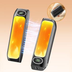 TEMU 겨울 대용량 휴대용 마그네틱 손난로 미니 충전식 손난로 분리형 양면 발열 3단계 온도조절 손난로