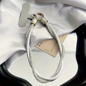 TEMU 1개 패셔너블 장식 손목 스트랩 숏 폰 랜야드, 다용도 휴대용 안티드롭 폰 케이스 액세서리, 다양한 색상 제공