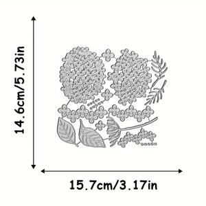 TEMU 스크랩북용 금속 꽃 다이컷 1개, 인사 카드 및 사진 앨범용 신상 다이컷, DIY 수제 종이 공예 재료