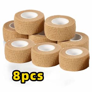 TEMU 3/5/8롤 자가 접착식 발가락 보호대, 베이지/화이트 — 신축성 있는 원단, 하이힐 및 신발로 인한 마찰 방지, 통기성 및 휴대성, 야외, 스포츠, 여행, 사무실, 가정용으로 적합