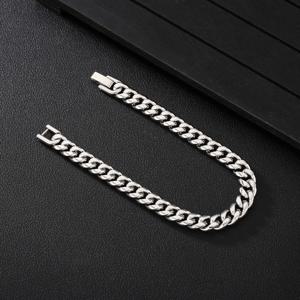 TEMU 8mm 마이애미 쿠바 체인 팔찌 힙합 304 304L 304 304L 스테인리스 스틸 팔찌 304 304L 304 304L 스테인리스 스틸 체인