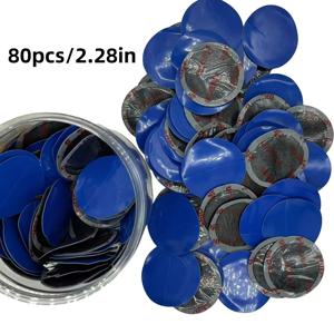 TEMU 80개 2.28인치 천연 고무 타이어 수리 패치 - 차량 및 자전거용 냉각 펑크 수리