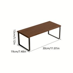 TEMU 쌓을 수 있는 캐비닛 선반 정리대, 나무 주방 양념장, 다기능 탁상용 수납 선반, 확장형 조리대 랙, 미끄럼 방지 발이 있는 욕실 카운터 정리대
