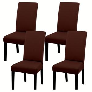 TEMU 신축성 있는 의자 커버 4/6개 세트 - 멀티 컬러, 의자 커버, 부드러운 신축성 시트 보호대, 레스토랑, 주방, 연회장, 방, 침실, 거실, 기숙사, 집 장식용으로 적합