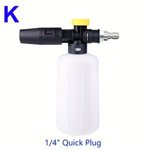 TEMU 고압세척기 건, KC K2, K3, K4, K5, K6, K7 및 1/4인치 고압폼랜스용, 조절식 폼강도, 세차용