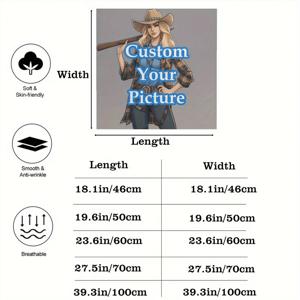 TEMU 1개 맞춤형 사진/로고 여성용 스카프 - 개인 디자인의 원단, 통기성 좋은 스퀘어 스카프, 성 패트릭 데이, 부활절, 어머니날, 아버지날 선물용, 머리 착용 가능하고 내구성 있는 목도리