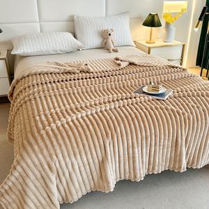 TEMU 1개 코랄 플리스 침대 커버, 겨울 담요 부드럽고 따뜻함, 양면 플리스 디자인 따뜻하고 가벼우며 보관 용이, 침실 소파 여성 생일 크리스마스 선물 담요 홈 호텔 야외 여행에 적합, 세탁기 사용 가능