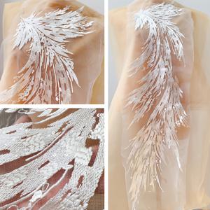 TEMU 1개 골드 블랙 화이트 레이스 패브릭 어플리케 DIY 웨딩드레스 레이스 패치 수제 손바느질 장식