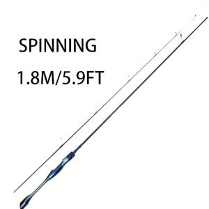 TEMU 초경량 스피닝 로드 UL 2-8g - 초감성 팁, 컴팩트하고 내구성 강한 낚싯대, 서프 낚시, 민물/바닷물에 적합, 스피닝 릴에 이상적 - 낚시꾼을 위한 완벽한 선물 (서프 낚시에 이상적)