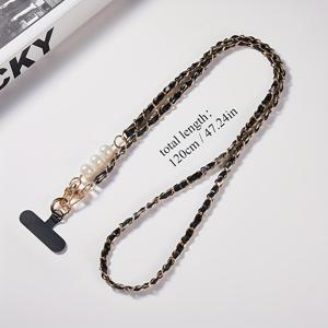 TEMU 1개 1개 핸드폰 랜야드 & OPP백 - 조절 가능한 크로스바디 스트랩, 핸즈프리 핸드폰 캐리어, 여성용 호환, 교체용 핸드폰 액세서리