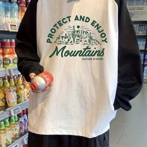 TEMU 2025년 신상 남아용 긴팔 라글란 티셔츠 (가을)