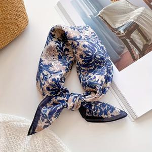 TEMU 패션 따뜻한 사각 반다나 27.5인치 스타일리시한 플로럴 디자인 2가지 색상 다용도