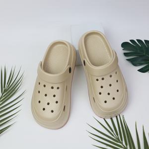 TEMU 여성용 구멍 신발, 트렌디한 여름 캐주얼 두꺼운 밑창, 야외 패셔너블, 실내 미끄럼 방지, 키높이 슬립온 신발, 휴가, 산책, 해변, 사무실 및 파티에 적합, 여성 신발