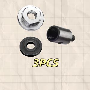 TEMU M14-M10 앵글 그라인더 어댑터 (검정색, 와셔 2개/나사산 어댑터/ 홈형 연결 로드 너트 포함)