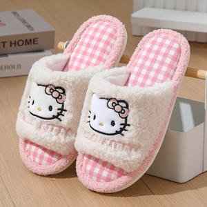TEMU HELLO KITTY 부드럽고 편안한 여성 슬리퍼, 봄, 가을, 여름 홈 슬리퍼, 캐주얼하고 편리한 착용감, 부드러운 내부 안감, 편안하고 통기성 좋음, 데일리룩으로 활용 가능 - 다양한 색상으로 선물용으로 구매 가능, 여성 신발