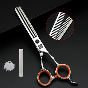 TEMU 그릿 양면 톱니 두꺼운 모발 절단 가위 전문가용 미용 가위 미용 도구 신상 두꺼운 모발 절단 가위