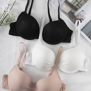 TEMU 3피스 여성 브라, 언더와이어 지지 및 푸쉬업 브라, 조절 가능한 스트랩