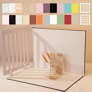 TEMU 2D 평면, 14개 22패턴 사진 배경막 제품 사진 배경판: 음식 보석 미니 아이템 사진용 소형 제품 촬영 소품 키트 (16.5x11.8인치 보드 포함)