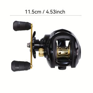 TEMU 밍우 신제품 바하마 블랙 골든 휠, 건 핸들 회전 리얼, 낚시줄 릴, 미끼용 릴, 범용 방염 해수 부식 방지 릴