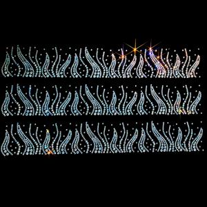 TEMU 3개/1장 11.81인치 멀티컬러 유리 라인스톤, 플레임 도트 핫픽스 어플리케, DIY 의류, 코트, 스커트, 재킷, 쿠션용 반짝이는 아이언온 패치, 레이스 스타일 글리터 공예 액세서리, 발레 댄스웨어, 체조, 카우걸 모티프 디자인, 사막 파티 장식용 우아한 패션 스티커