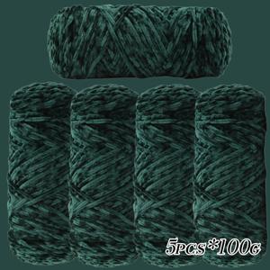 TEMU 셔닐 원사 5개, 500g - 담요와 모자 코바늘 뜨개질용 초부드러운 플러시 벨벳 원사 | 따뜻하고 두꺼우며 형태 유지되는 DIY 공예용 원사