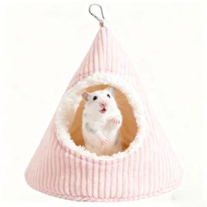 TEMU 소형 애완동물을 위한 두꺼운하고 부드러운 겨울철 코지 슬리핑 해먹, 햄스터, 기니피그, 쥐, 친칠라/새가 휴식하고 놀이하기에 적합