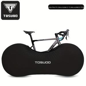 TEMU TOSUOD 스테인리스 스틸 자전거 먼지 덮개 로드 자전거 보호 커버 산악 자전거 고탄력 로딩 백 자전거 휠 커버