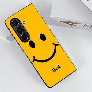 TEMU 귀여운 스마일 패턴 삼성 갤럭시 Z Fold6 Z Fold7 Z Fold5 Z Fold4 Z Fold 7 6 5 4 3 Z Fold3 호환 휴대폰 케이스 후면 커버