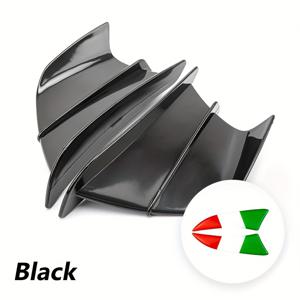 TEMU 다카로 고급 플라스틱 공기역학 윙렛 커버 - 핏, 카본 파이버 블랙 접착제 포함, 스트리트 스포츠 바이크 스타일링 향상