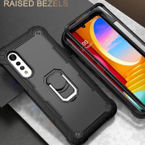 TEMU 휴대폰 케이스 - LG 벨벳 스탠드 커버용 헤비 충격 방지 실리콘 폰 케이스