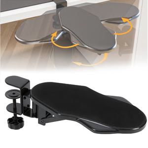 TEMU 1개 검정색 팔꿈치 받침 패드 - 팔과 팔꿈치를 지지하며 압력을 줄여 사무실에서 더 편안하게 사용할 수 있으며 확장형 데스크탑 마우스 패드